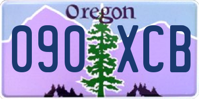 OR license plate 090XCB