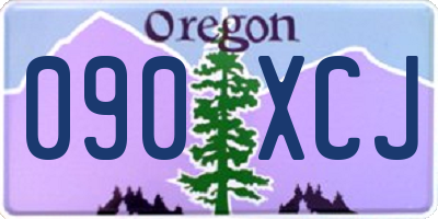 OR license plate 090XCJ