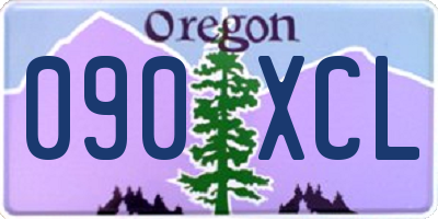 OR license plate 090XCL