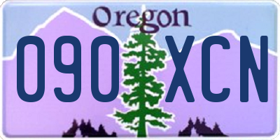 OR license plate 090XCN