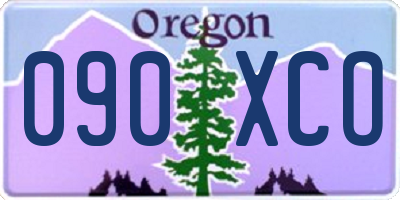 OR license plate 090XCO