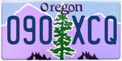 OR license plate 090XCQ