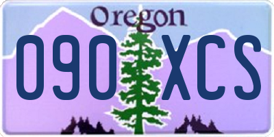 OR license plate 090XCS