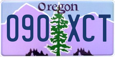 OR license plate 090XCT