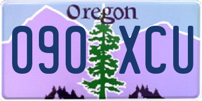 OR license plate 090XCU