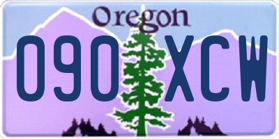 OR license plate 090XCW
