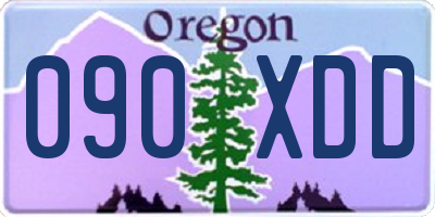 OR license plate 090XDD