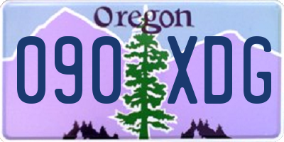 OR license plate 090XDG