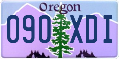 OR license plate 090XDI