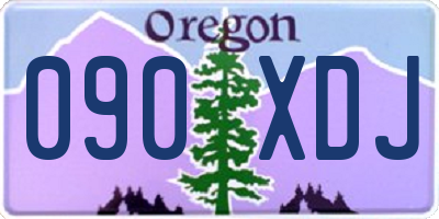 OR license plate 090XDJ