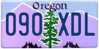 OR license plate 090XDL