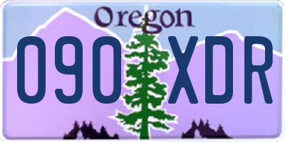 OR license plate 090XDR