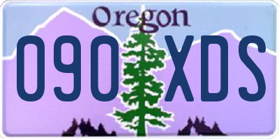 OR license plate 090XDS