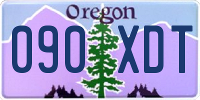OR license plate 090XDT