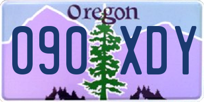 OR license plate 090XDY