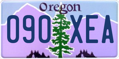 OR license plate 090XEA