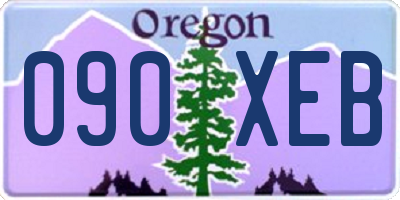 OR license plate 090XEB