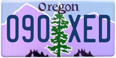 OR license plate 090XED