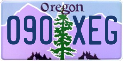 OR license plate 090XEG