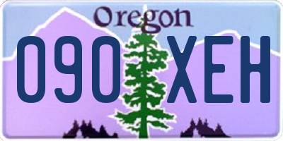 OR license plate 090XEH
