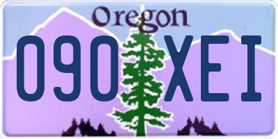 OR license plate 090XEI