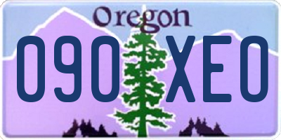OR license plate 090XEO