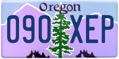 OR license plate 090XEP