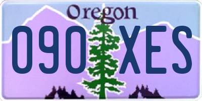 OR license plate 090XES