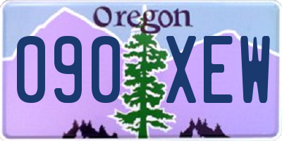 OR license plate 090XEW