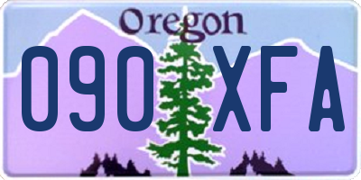 OR license plate 090XFA