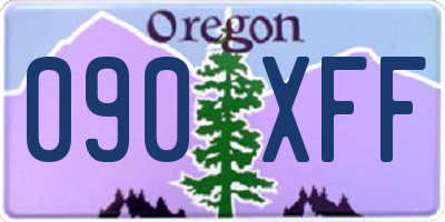 OR license plate 090XFF