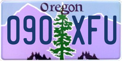 OR license plate 090XFU