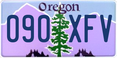 OR license plate 090XFV