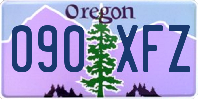 OR license plate 090XFZ