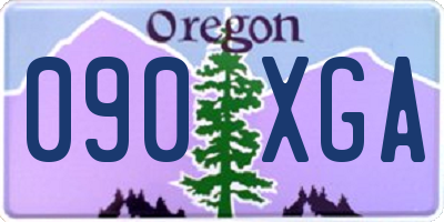 OR license plate 090XGA