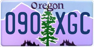 OR license plate 090XGC