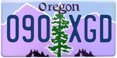 OR license plate 090XGD