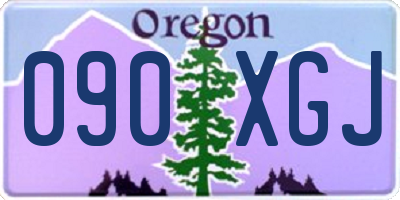 OR license plate 090XGJ