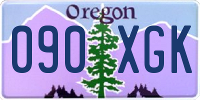 OR license plate 090XGK