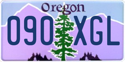 OR license plate 090XGL
