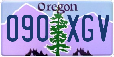 OR license plate 090XGV