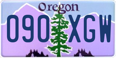 OR license plate 090XGW