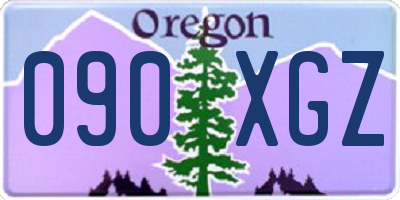 OR license plate 090XGZ