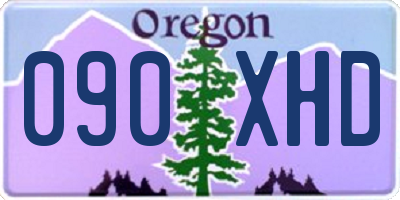 OR license plate 090XHD