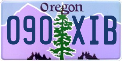 OR license plate 090XIB
