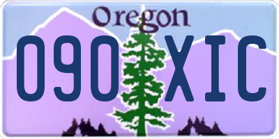 OR license plate 090XIC