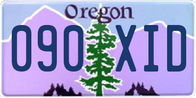 OR license plate 090XID