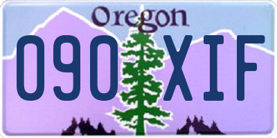 OR license plate 090XIF