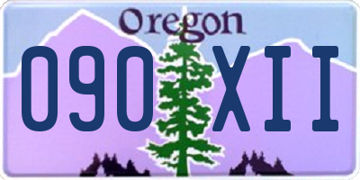 OR license plate 090XII