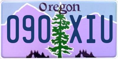 OR license plate 090XIU
